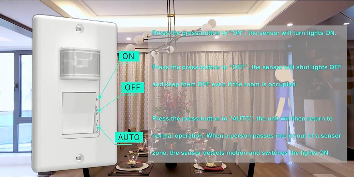 Pengalaman energi cerdas kanggo nyimpen energi cerdas: switch induksi inframerah pir123-v3